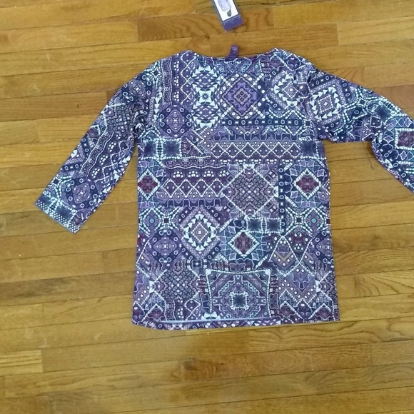 blouse floral Gloria Vanderbilt - Picture 5 of 8